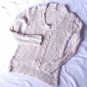 NWOT Open Knit Fisherman Sweater